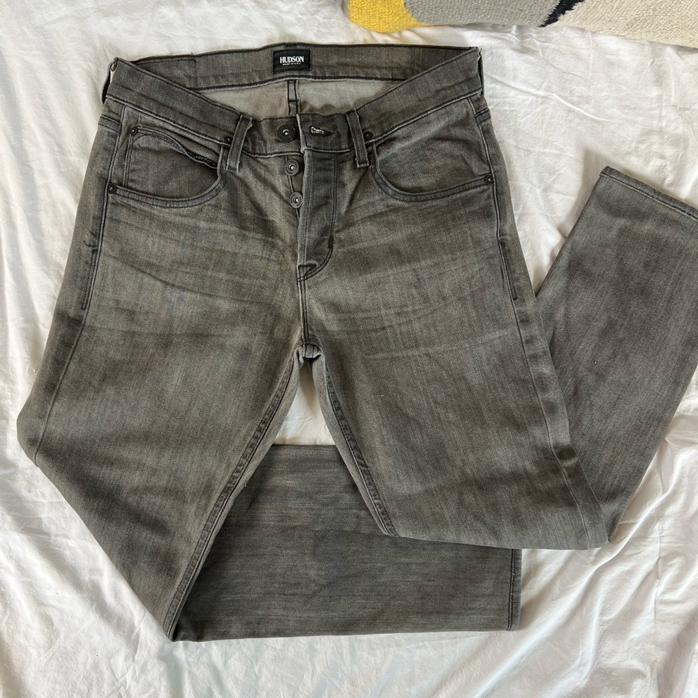 Hudson Jeans • Straight fit dark grey jeans